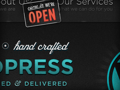 Hand Crafted design ui web