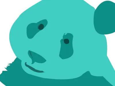 Panda doodle illustration panda vector