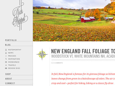 New Site Architecture: Blog Post blog nick keppol typography webdesign