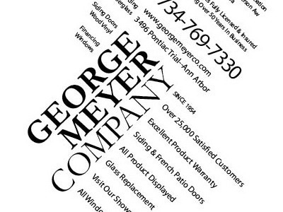 Yellow Book Ad Redesign minimal print redesign typography