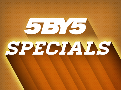 5by5 Specials 3d 5by5 artwork podcast retro