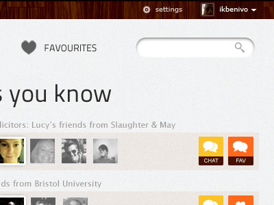 Chat & Fav button texture ui webapp website