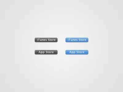 iTunes/App Store Buttons appstore badge button freebie itunesstore public domain vector web