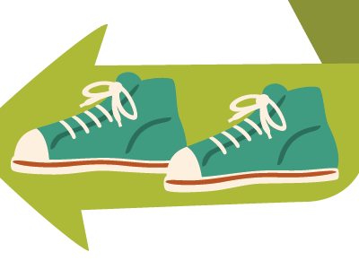 Recycled Sneakers illustration progress shoes sneakers vector