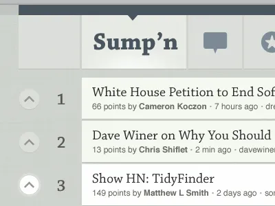 Sump'n articles chapparal helvetica icons web