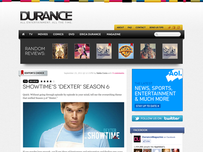 Durance Magazine: Post Page approved blog entertainment erica durance movies tv ui website wordpress