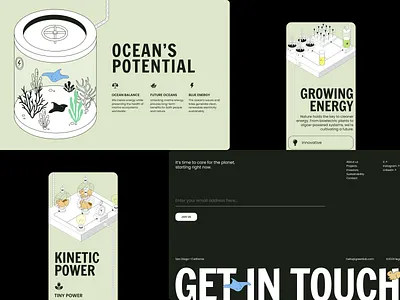 Botanica web eco website figma design green energy landing design modern design modern webside top website design ui ui design user interface ux ux design web web design example web design inspiration