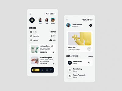 ArtSphere App UI for Canada Client