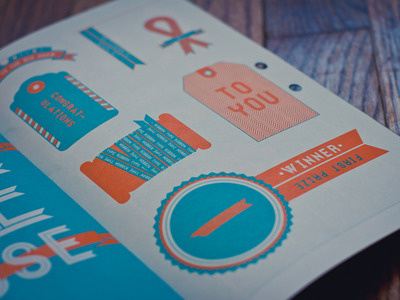 Ribbon Type Specimen Spread collaboration graphic design grayhood leo parade lost type coop specimen type typography