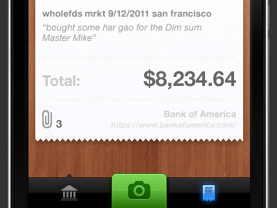 Cleaner, Simpler... Slicker? app detail iphone navigation receipt transaction