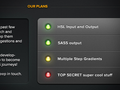 Gradient | Development Status Board app box colors design eye gradient led light osx status web