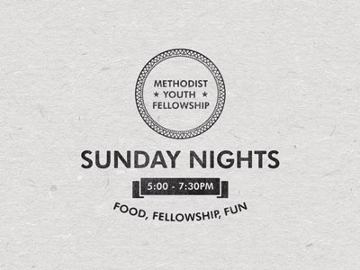 Methodist Youth Fellowship Logo futura logo