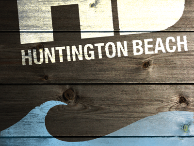 HB beach design weathered distressed paint wood worn