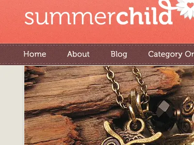 starts of a girly store ecommerce header navigation