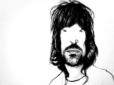 Serge character drawing illustration kasabian pencil sketch