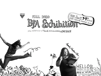 IPFW Senior Show Website exhibtion ipfw portfolio senior show web