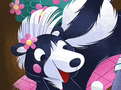 Skunky animal illustration skunk