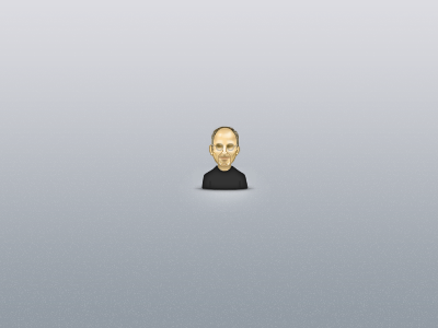 The Hero apple avatar face icon illustration steve jobs