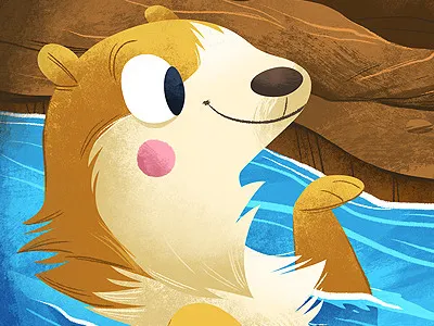 Otter animal illustration otter