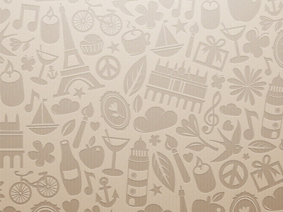 Pattern design for my mum :) anchor artcore bike candle cloud cocktail coffee flower frame leaf paris pattern peace pencil ship star wine