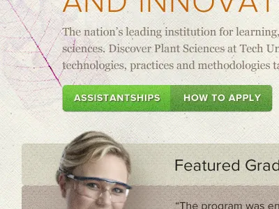 University Home 3 beige button education fauna flora green leaf leaves paper plant sans texture