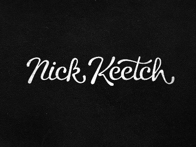 Nick Keetch logotype coffee made me do it logo script simon ålander typography