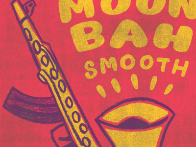 Moon Bah Cover cover design illustration mixtape