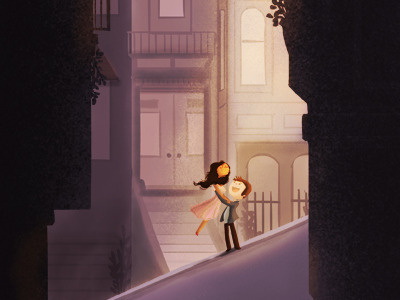 Save me San Francisco art california couple cute happy illustration san francisco wedding