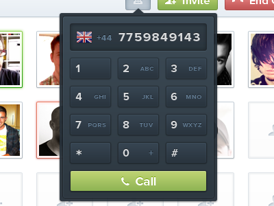 Keypad call keypad phone ui