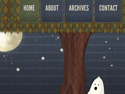 Halloween Theme Detail ghost halloween illustration moon theme wordpress wp