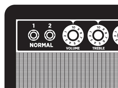 Classic Amp poster 1 zoom amps illustration