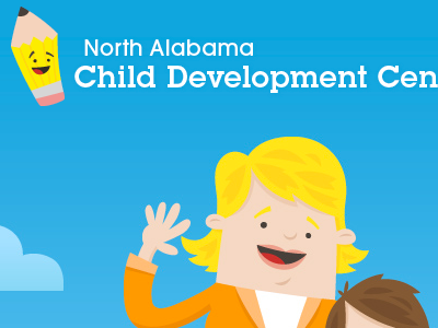 North Alabama Child Development Center coaches loupe colorful fun illustration kids