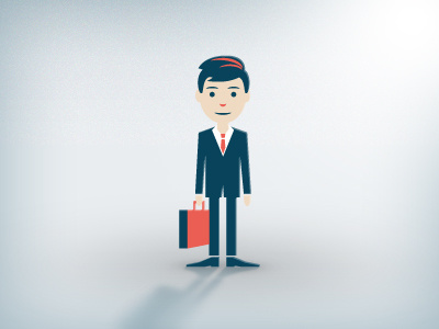 Guy in a suit illustration suit