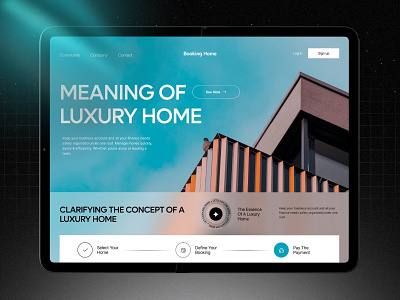 Home Rental Website UI Design! hero section home rental hotel minimal ui modern design online rental real estate real estate search real estate website rental platform rental website web design website design