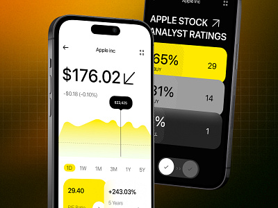 Investment Mobile App blockchain cryptocurrency digital wallet finance management financial tracking fintech investment app investment portfolio investment tracker investment ui investment ui design mobile finance app mobile investing personal finance app stock tracking trading app