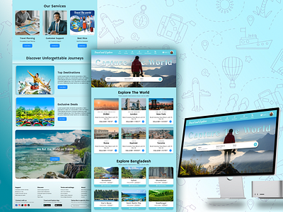Travel and Explore animation creative direction design trends interface design prototyping responsive design ui user centered design user experience visual design