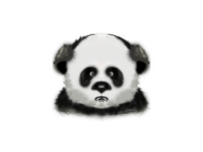 Sad panda icon sketch brush icon panda photoshop sketch