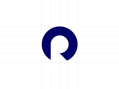 R WIP grid logo r sign