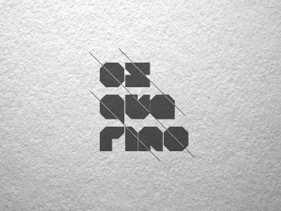 Blocky branding identity logo minimal typography