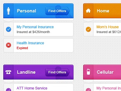 Dashboard Products colors dashboard light