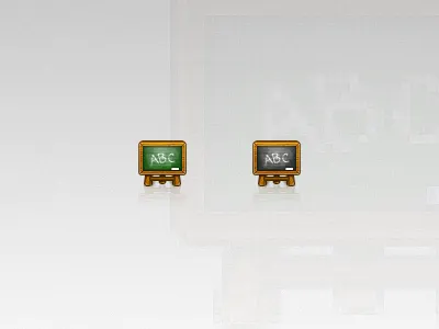 Chalkboard 48px abc black chalkboard green icon