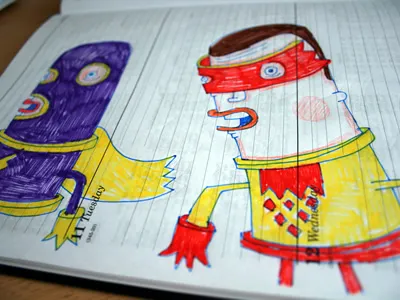 Super planning... character flash generative hero illustration super