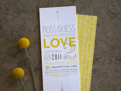 Invite Photography invitation type yellow