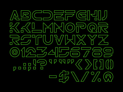 Recognizer font tron tron legacy