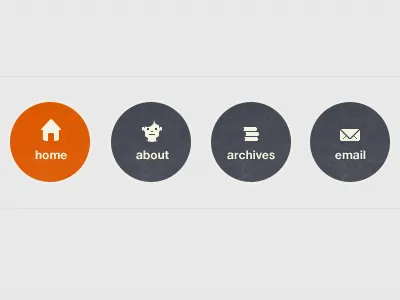 Navigation Element (web icons) about archive email gui home icons nav navigation themes ui website wordpress wp
