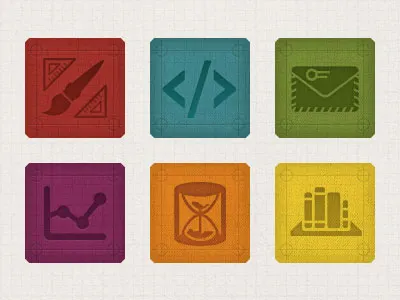 Icons analytics code design email speed