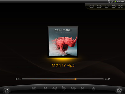 music player ui