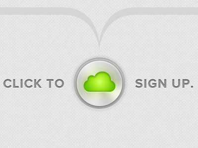 Signup Button button cloud steel