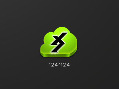 Cloud Icon for a new product cloud icon lighting