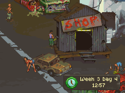 Ferocious Tournaments Main Interface game games pixel art post apocalyptic tactic